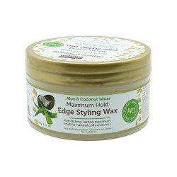 African Pride Moisture Miracle Aloe And Coconut Water Maximum Hold Edge Styling Wax 6 Oz