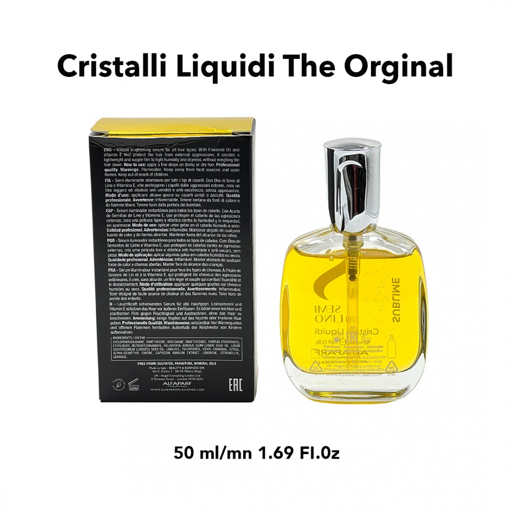 Free Shipping Alfaparf Milano Semi Di Lino Sublime Cristalli Liquidi with Thermal Protection - 1.69 fl. oz.