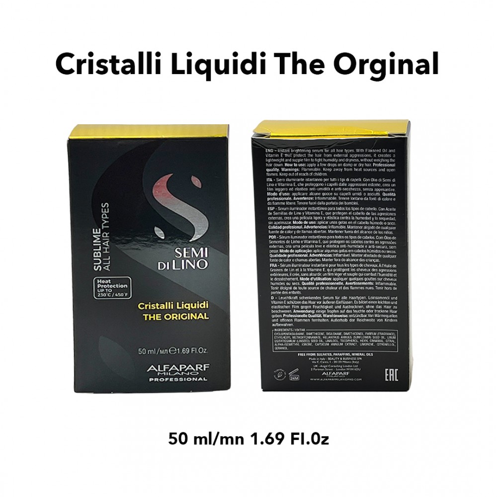 Free Shipping Alfaparf Milano Semi Di Lino Sublime Cristalli Liquidi with Thermal Protection - 1.69 fl. oz.