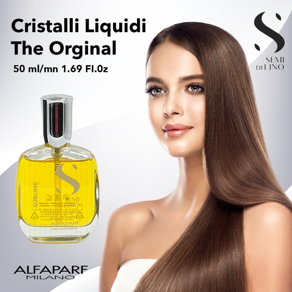 Free Shipping Alfaparf Milano Semi Di Lino Sublime Cristalli Liquidi with Thermal Protection - 1.69 fl. oz.