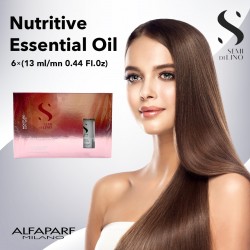 Alfaparf Milano Semi Di Lino Moisture Dry Hair Nutritive Essential Oil - 6 Vials Of 0.44 Oz
