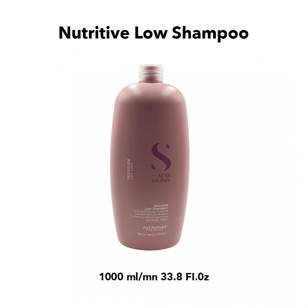 Free Shipping Alfaparf Milano Semi Di Lino Moisture Nutritive Low Shampoo - 33.8 fl. oz.