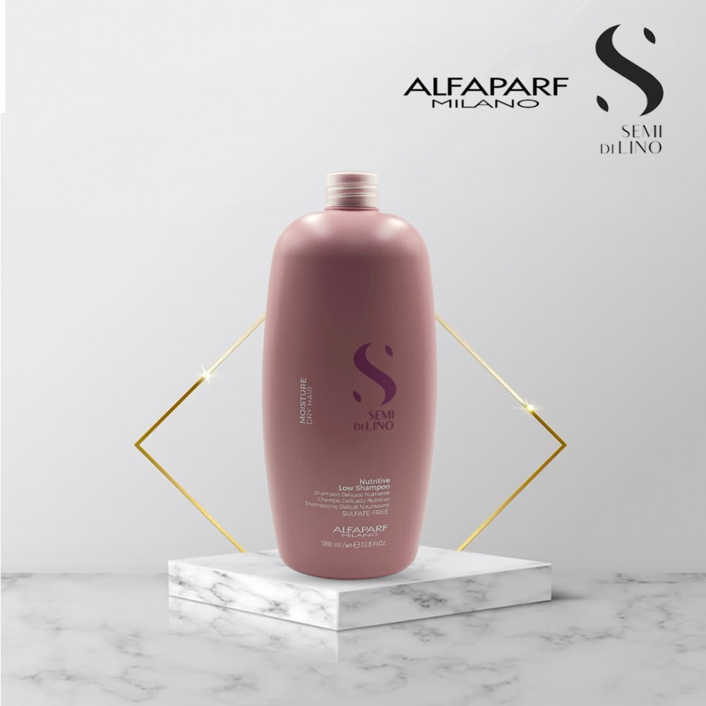 Free Shipping Alfaparf Milano Semi Di Lino Moisture Nutritive Low Shampoo - 33.8 fl. oz.