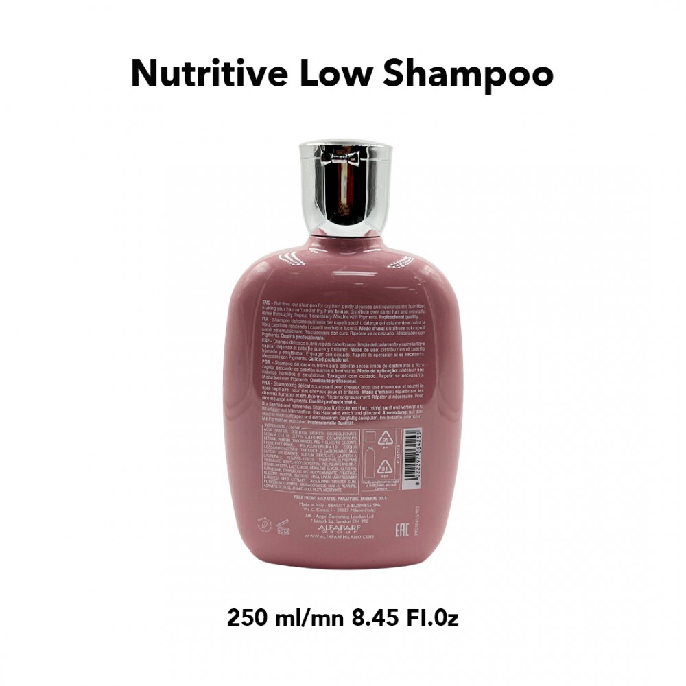 Free Shipping Alfaparf Milano Semi Di Lino Moisture Nutritive Low Shampoo - 8.45 fl. oz.