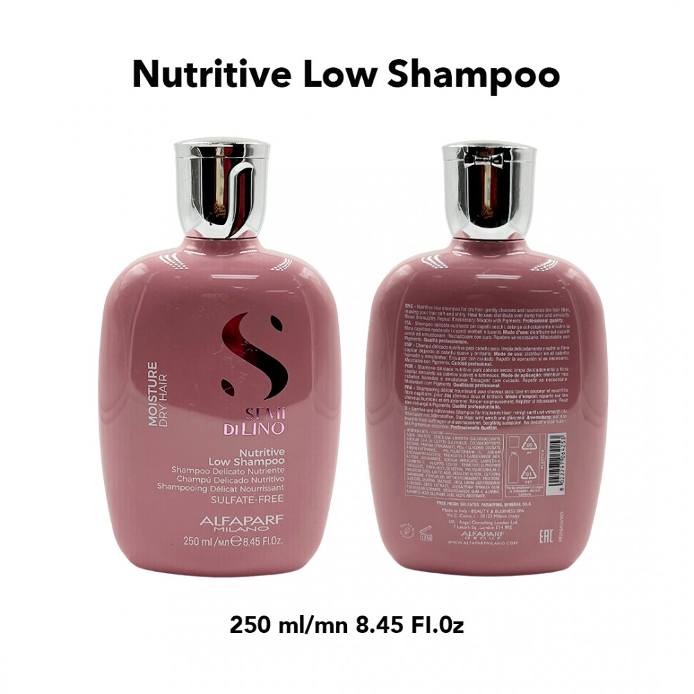 Free Shipping Alfaparf Milano Semi Di Lino Moisture Nutritive Low Shampoo - 8.45 fl. oz.