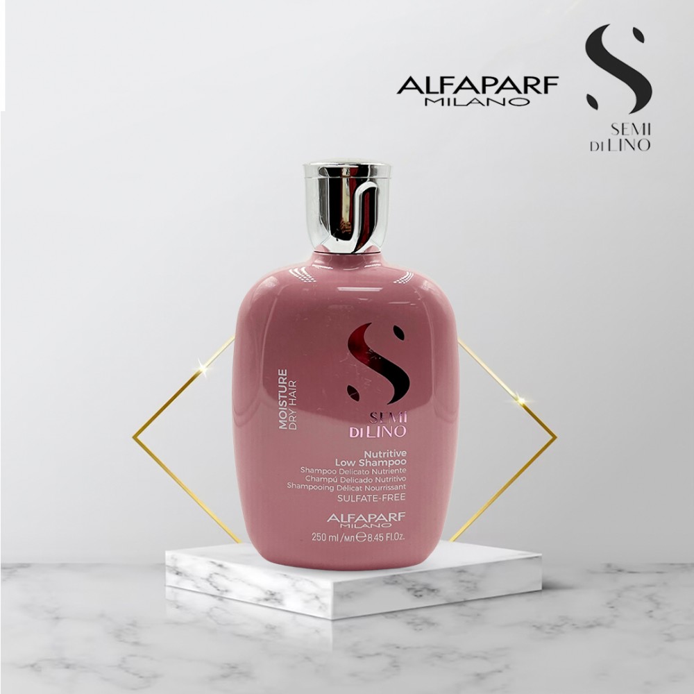 Free Shipping Alfaparf Milano Semi Di Lino Moisture Nutritive Low Shampoo - 8.45 fl. oz.
