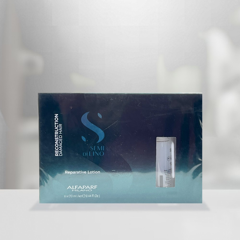 Free Shipping Alfaparf Milano Semi Di Lino Reconstruction Damaged Hair Reparative Lotion - 6 vials of 0.44 oz Free Shipping Alfaparf Milano Semi Di Lino Reconstruction Damaged Hair Reparative Lotion - 6 vials of 0.44 oz