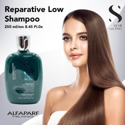 Alfaparf Milano Semi Di Lino Reconstruction Damaged Hair Reparative Low Shampoo - 8.45 Fl. Oz.
