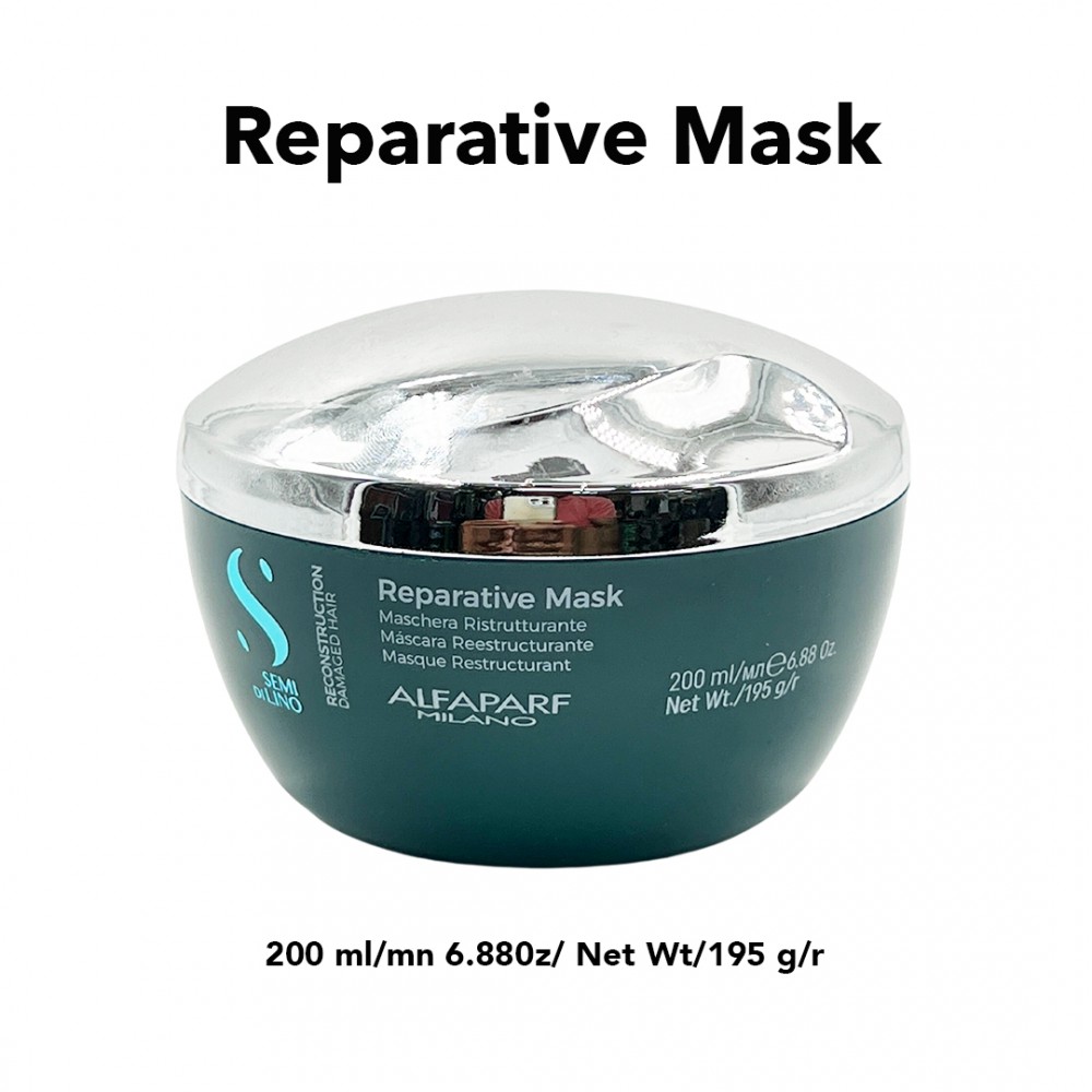Free Shipping Alfaparf Milano Semi Di Lino Reconstruction Damaged Hair Reparative Mask - 6.88 fl. oz.