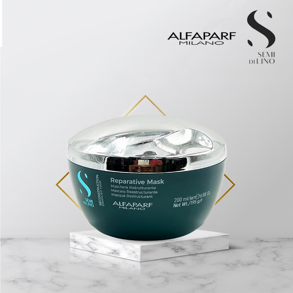 Free Shipping Alfaparf Milano Semi Di Lino Reconstruction Damaged Hair Reparative Mask - 6.88 fl. oz.