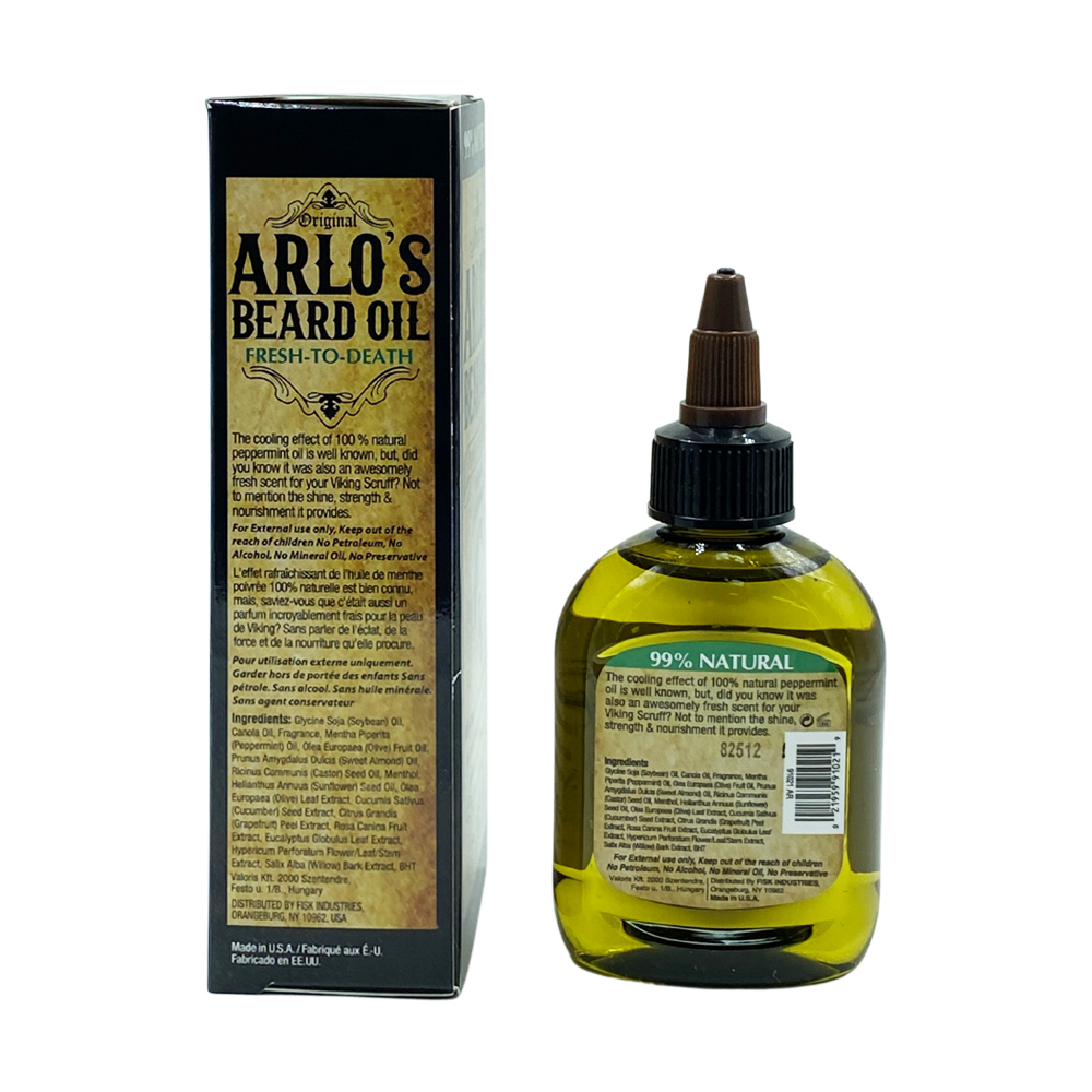 Arlos Beard Oil Fresh To Death 2.5 Oz Arlos Beard Oil Fresh To Death 2.5 Oz