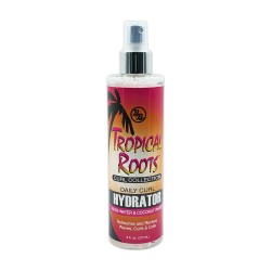 Bb Tropical Roots Curl Collection Daily Curl Hydrator Rose Water And Coconut Water Refreshes And Revives Waves, Curls And Coils 8 Oz
