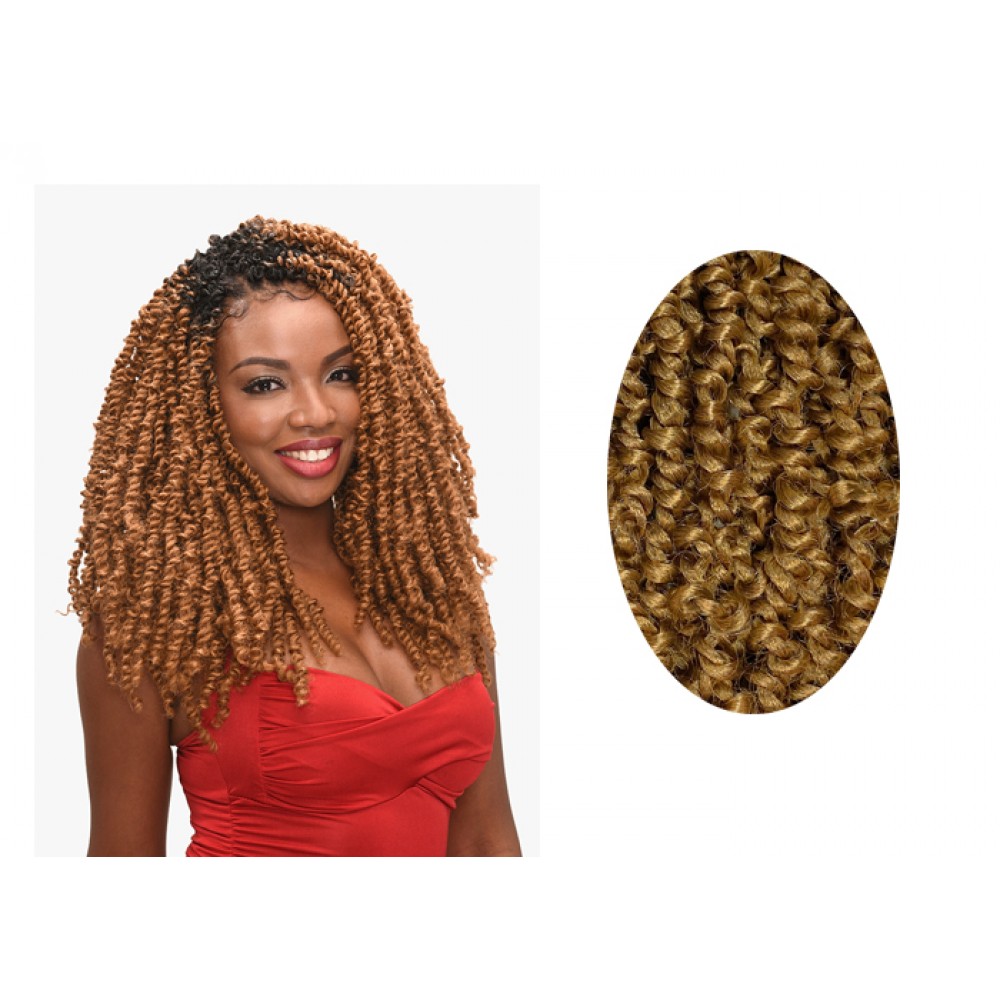 Beauty Elements Ghana Twist Synthetic Hair Crochet Braid Loop 3x Pre Stretched Passion Twist 14”