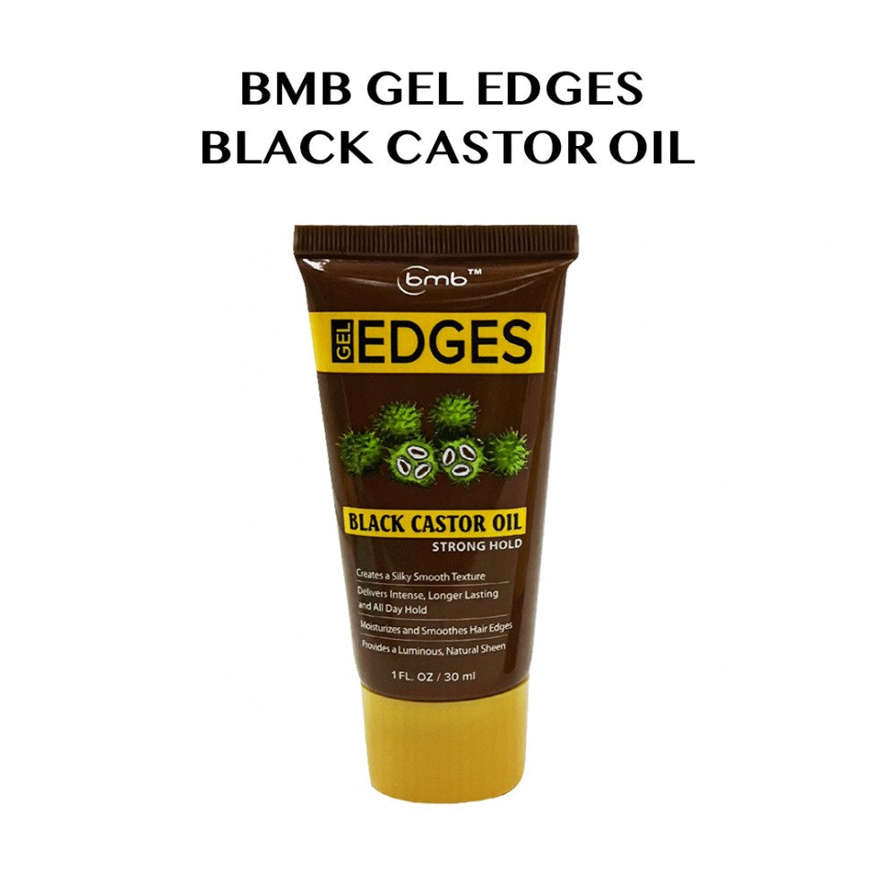 BMB Gel Edges Black Castor Oil Strong Hold - 1 fl oz / 30 ml