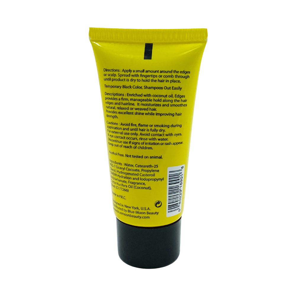 Bmb Gel Edges Control Black Coconut Oil Covering Gray Hair Temporarily Moisturizes And Smoothes Hair Edges 1 OZ