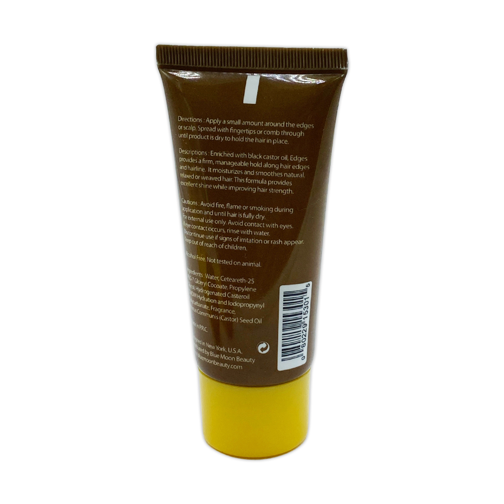 Bmb Gel Edges Control Black Castor Oil Strong Hold Creates A Silky Smooth Texture Delivers Intense Longer Lasting Hair Edges 1 OZ