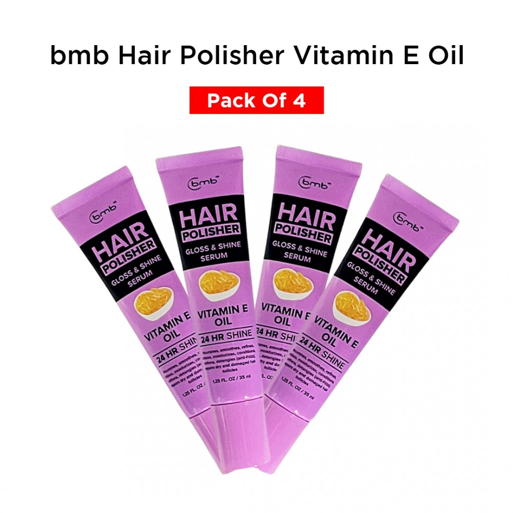 Free Shipping BMB Hair Polisher Gloss & Shine Serum Vitamin E Oil 24 HR Shine - 1.25 Fl. Oz ( 4 Pack ) BMB Hair Polisher Gloss & Shine Serum Vitamin E Oil 24 HR Shine - 1.25 Fl. Oz ( 4 Pack )