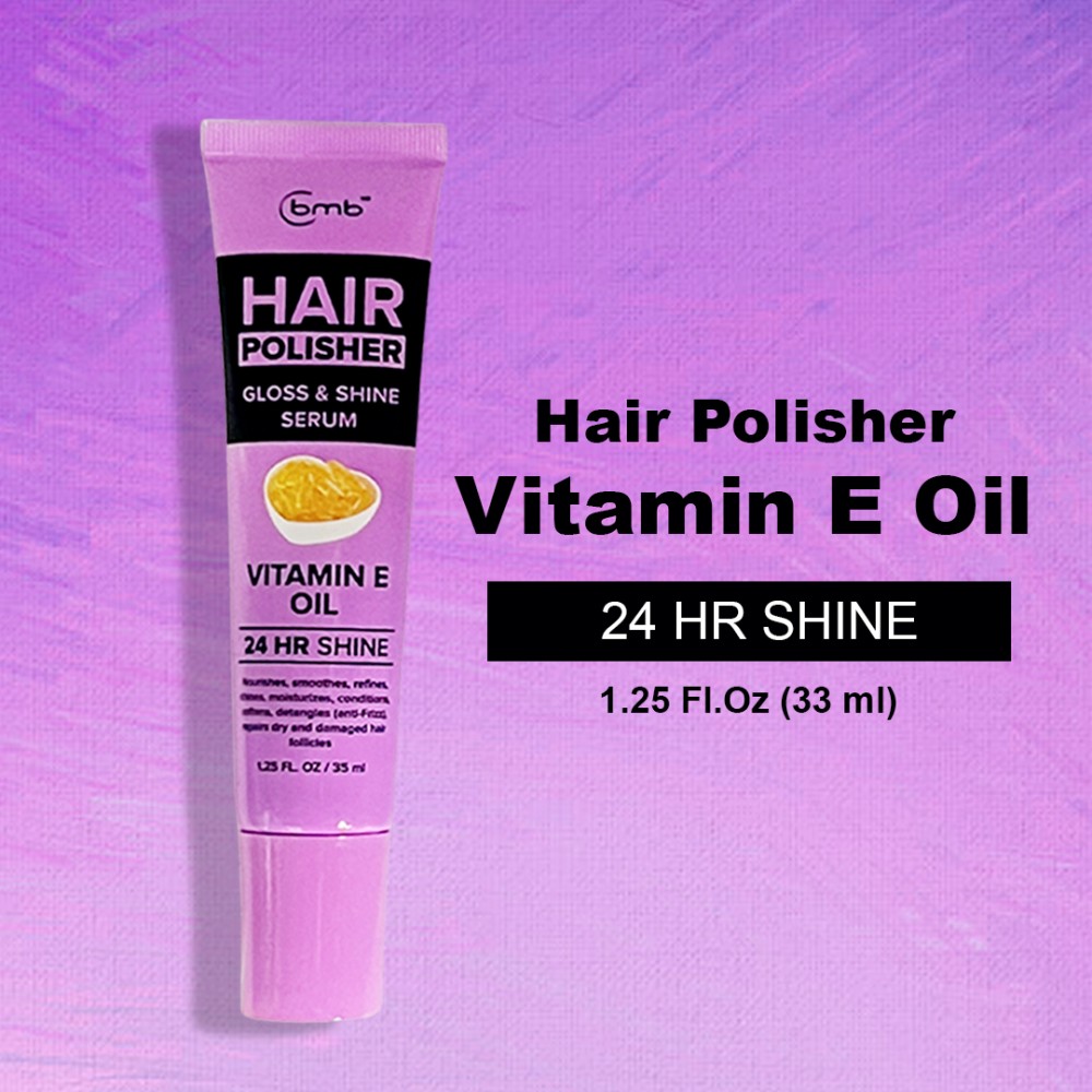 Free Shipping BMB Hair Polisher Gloss & Shine Serum Vitamin E Oil 24 HR Shine - 1.25 Fl. Oz ( 4 Pack ) BMB Hair Polisher Gloss & Shine Serum Vitamin E Oil 24 HR Shine - 1.25 Fl. Oz ( 4 Pack )