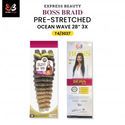 Ebo Bobbi Boss King Tips Boss Braid Pre-Stretched Ocean Wave Braiding Hair 28" 3X Perfect For Knotless Styles Ebo Bobbi Boss King Tips Boss Braid Pre-Stretched Ocean Wave Braiding Hair 28" 3X Perfect For Knotless Styles