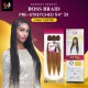 Free Shipping Ebo Bobbi Boss King Tips Boss Braid Pre-Stretched Braiding Hair 54" 3X Perfect for Knotless Styles