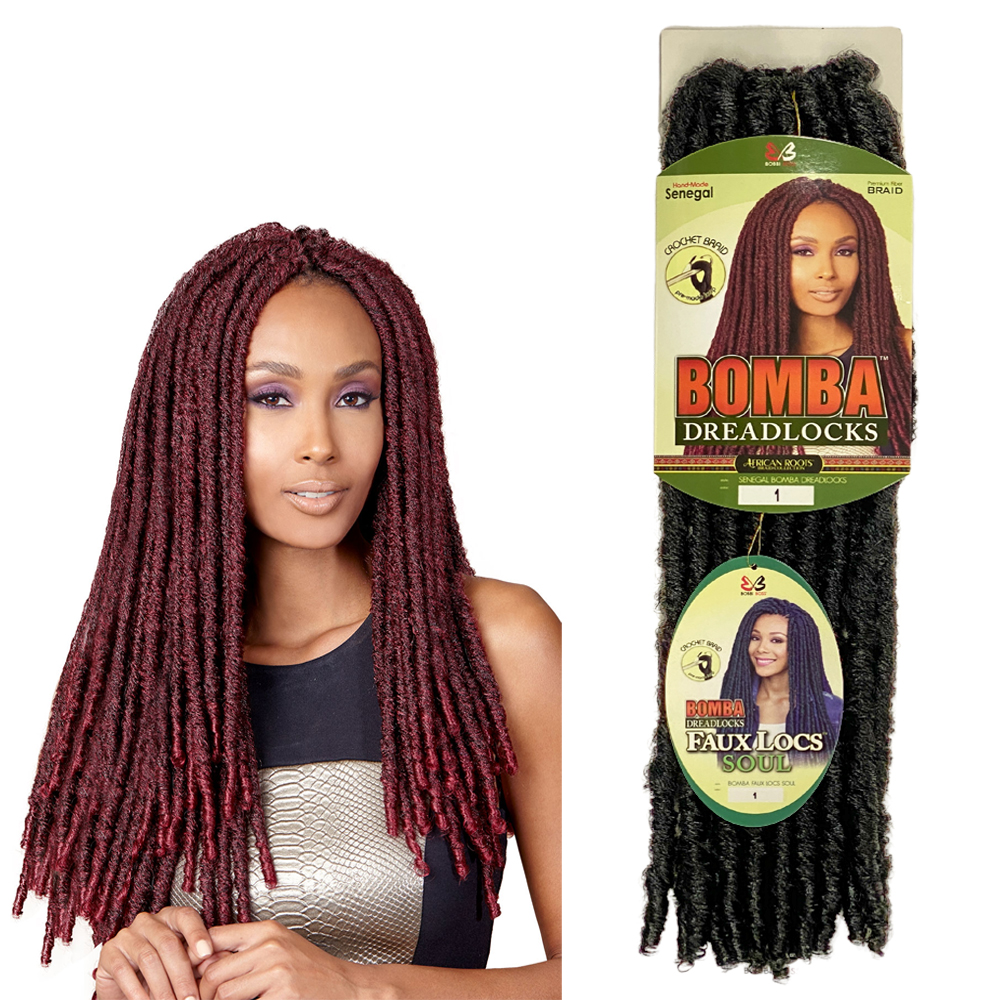 Bobbi Boss Synthetic Hair Crochet Braid Bomba Dreadlocks 18”