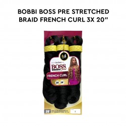 Bobbi Boss Jumbo Braid Pre-Stretched French Curl 3x 20” Inch
