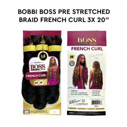 Bobbi Boss Jumbo Braid Pre-Stretched French Curl 3x 20” Inch