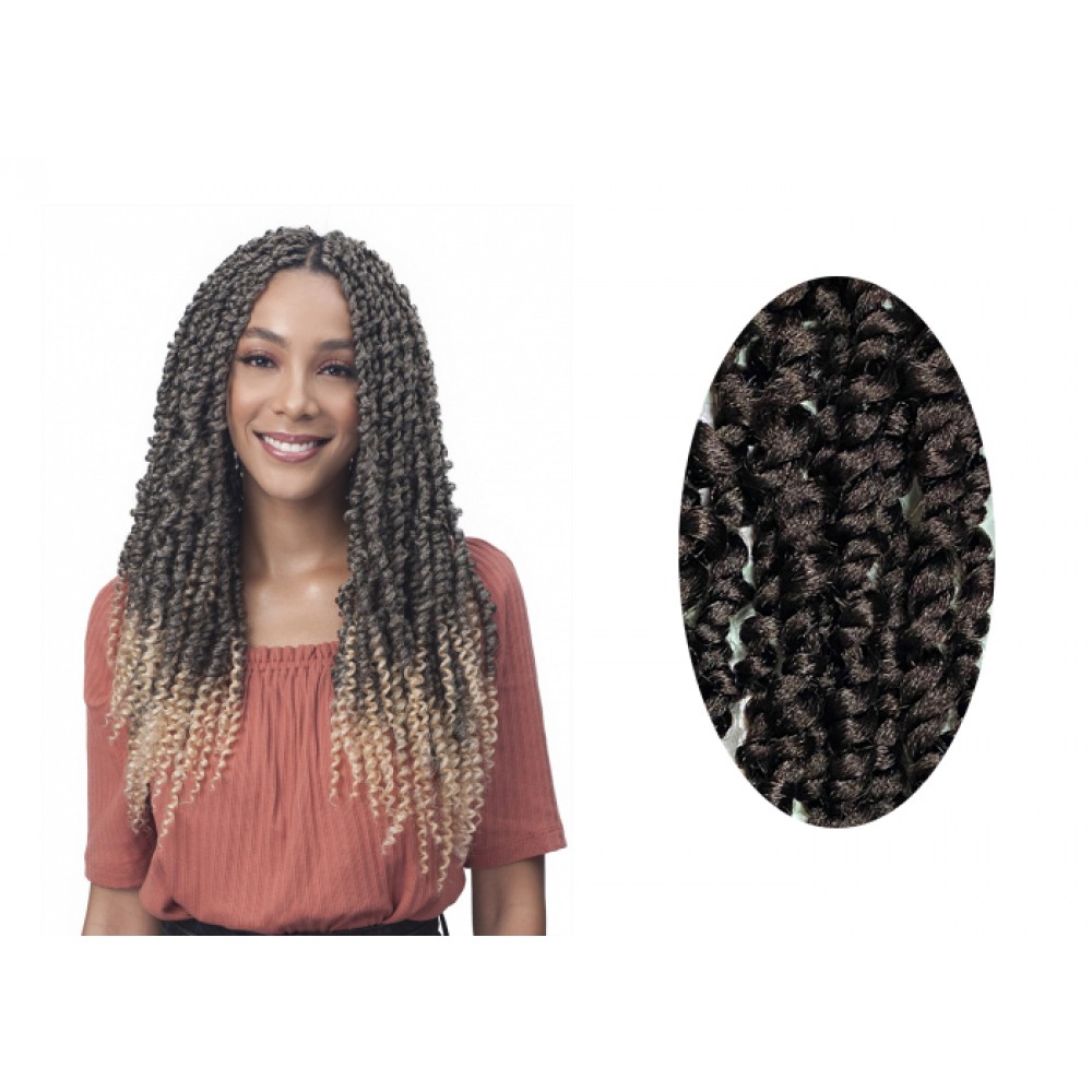 Free Shipping Bobbi Boss Nu Locs Synthetic Hair Crochet Braid Loop 2x Spring Twist 18”