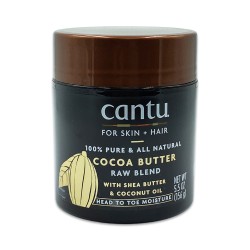 Cantu For Skin Plus Hair 100% Pure And All Natural Cocoa Butter Raw Blend Moisture Cream 5.5 Oz