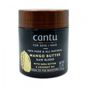 Cantu For Skin Plus Hair 100% Pure And All Natural Mango Butter Raw Blend Moisture Cream 5.5 Oz