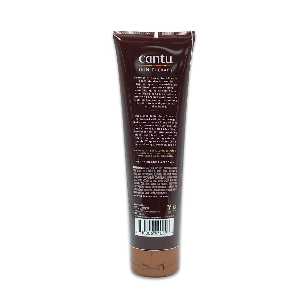Cantu Skin Therapy Mango Butter Enriched With Oils And Vitamin E Soothing Body Cream For Very Dry Skin 8.5 Oz