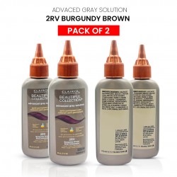 Clairol Professional Beautiful Collection Advanced Gray Solution Semi Permanent Hair Color (2 Pack) (2RV Burgundy Brown) - 3 Oz Clairol Professional Beautiful Collection Advanced Gray Solution Semi Permanent Hair Color (2 Pack) (2RV Burgundy Brown) - 3 Oz