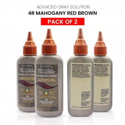 Clairol Professional Beautiful Collection Advanced Gray Solution Semi Permanent Hair Color (2 Pack) (4R Mahogany Red Brown) - 3 Oz Clairol Professional Beautiful Collection Advanced Gray Solution Semi Permanent Hair Color (2 Pack) (4R Mahogany Red Brown) - 3 Oz