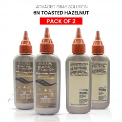Clairol Professional Beautiful Collection Advanced Gray Solution Semi Permanent Hair Color (2 Pack) (6N Toasted Hazelnut) - 3 Oz Clairol Professional Beautiful Collection Advanced Gray Solution Semi Permanent Hair Color (2 Pack) (6N Toasted Hazelnut) - 3 Oz
