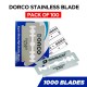 Free Shipping Dorco Platinum Extra Double Edge Razor Blades - 100 Pack