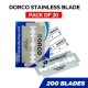 Free Shipping Dorco Platinum Extra Double Edge Razor Blades - 20 Pack