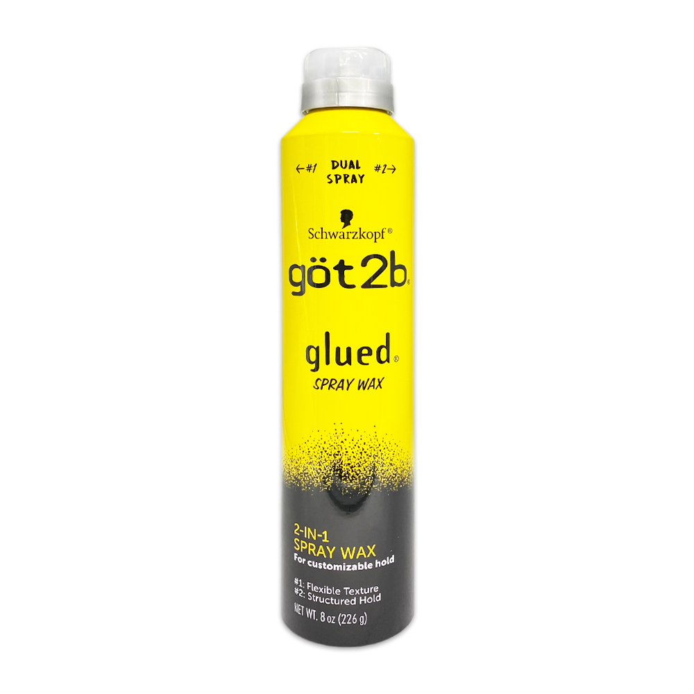 Schwarzkopf Got2b Glued Spray Wax 2 In 1 Spray Wax For Customizable Hold Hairspray 8 Oz