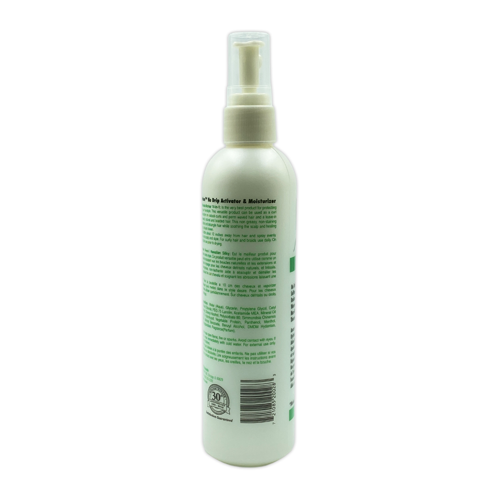Hawaiian Silky Miracle Worker 14-in-1 No Drip Activator Moisturizes Hair Defines Curls Softens Hair Spray 8 Oz