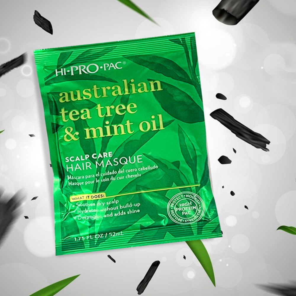 Free Shipping Hi-Pro-Pac Australian Tea Tree and Mint Oil Scalp Care Hair Masque - 1.75 oz ( 4 Pack )