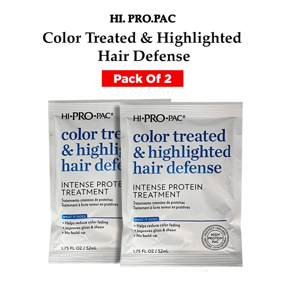 Free Shipping Hi-Pro-Pac Color Treated and Highlighted Hair Defense Intense Protein Treatment - 1.75 oz ( 2 Pack )