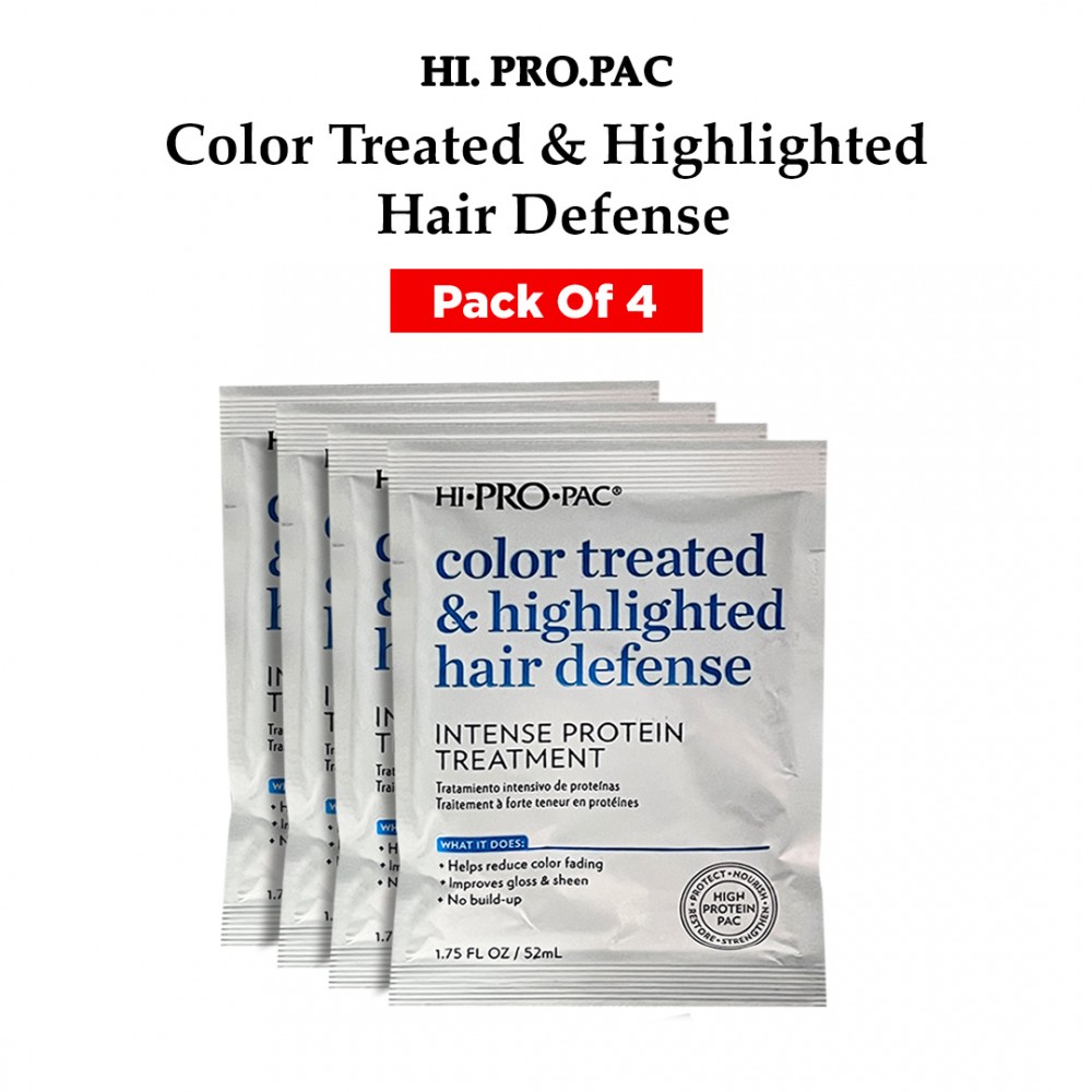 Free Shipping Hi-Pro-Pac Color Treated and Highlighted Hair Defense Intense Protein Treatment - 1.75 oz ( 4 Pack )