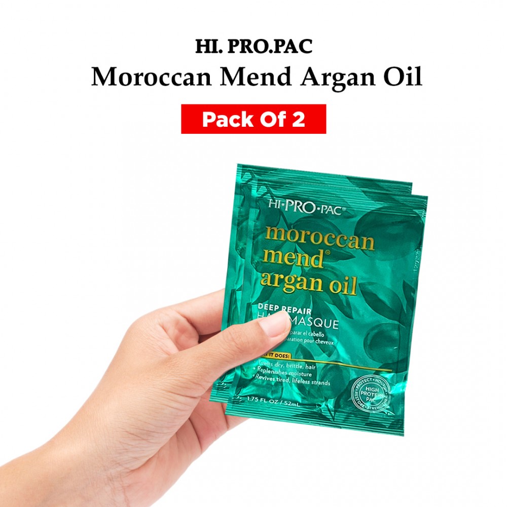 Free Shipping Hi-Pro-Pac Moroccan Mend Argan Oil Deep Repair Hair Masque - 1.75 oz ( 2 Pack ) Free Shipping Hi-Pro-Pac Moroccan Mend Argan Oil Deep Repair Hair Masque - 1.75 oz ( 2 Pack )