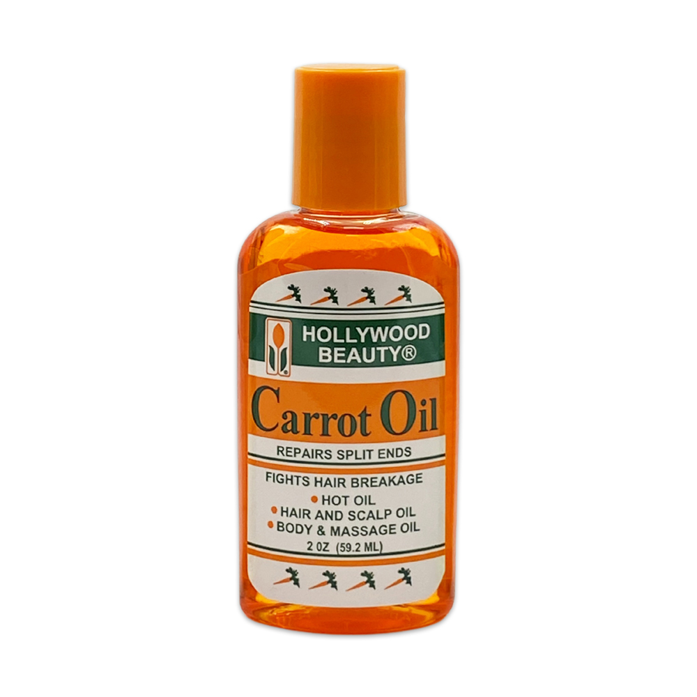 Hollywood Beauty Carrot Oil Repairs Split Ends Fights Hair Breakage Hair Oil 2 Fl Oz