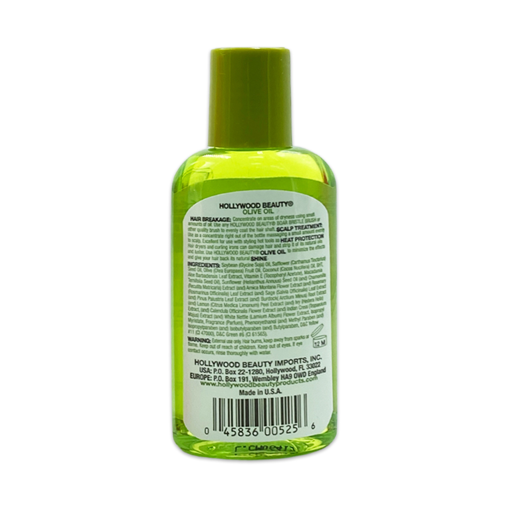 Hollywood Beauty Olive Oil Helps Fight Hair Breakage Hair Oil 2 Fl Oz