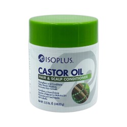 Isoplus Castor Oil Hair And Scalp Conditioner Strengthens And Conditions Helps Retain Moisture Promotes Hair Growth 5.25 OZ 