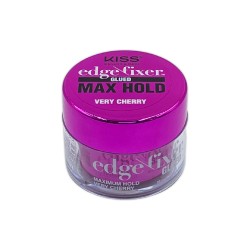 Kiss Color And Care Edge Control Fixer Glued Max Hold Very Cherry 1 OZ