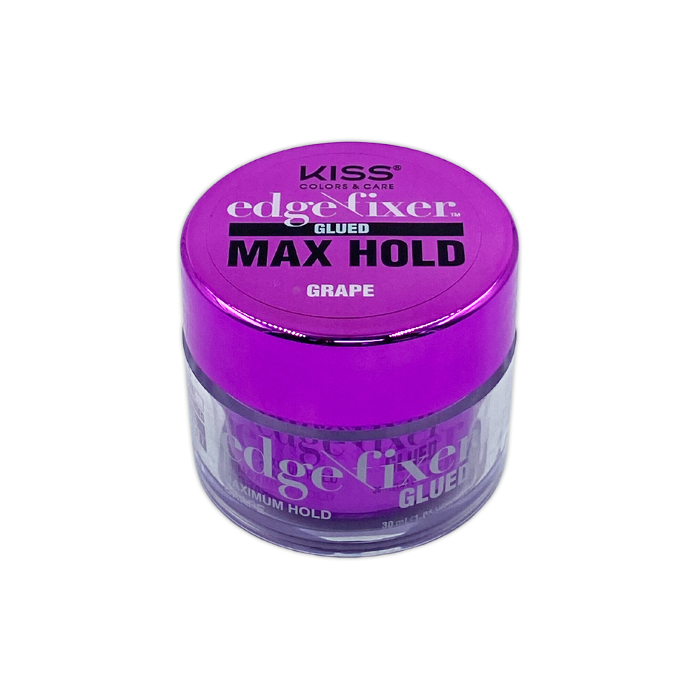 Kiss Color And Care Edge Control Fixer Glued Max Hold Grape 1 OZ