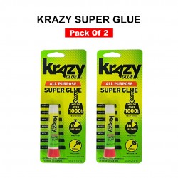 Krazy Super Glue For All Purpose - 2g ( 2 Pack )