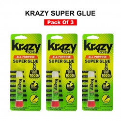 Krazy Super Glue For All Purpose - 2g ( 3 Pack )