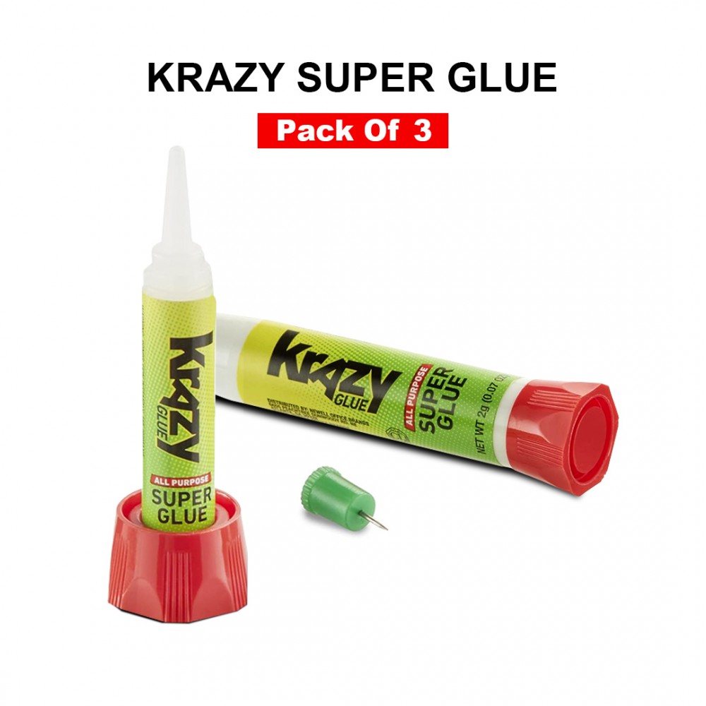 Krazy Super Glue for All Purpose - 2g ( 3 Pack )